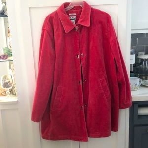 Jones Studio 1X Corduroy Dusty Rose, Paisley lining. 3/4 length.